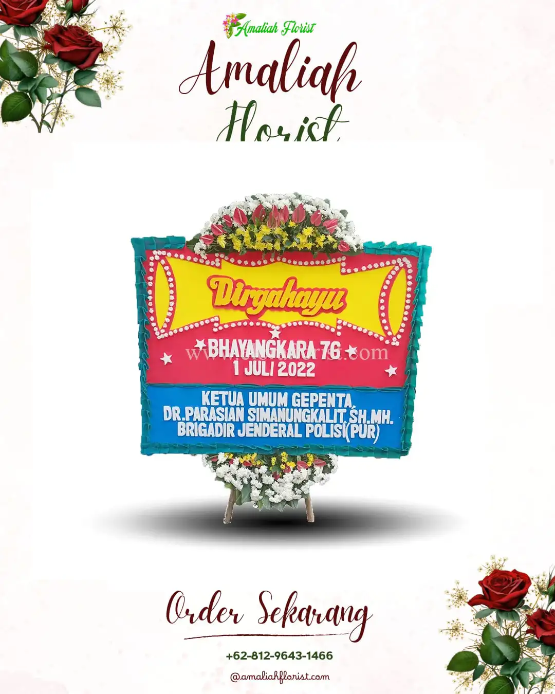 Papan Bunga HUT Ulang Tahun Ngebel